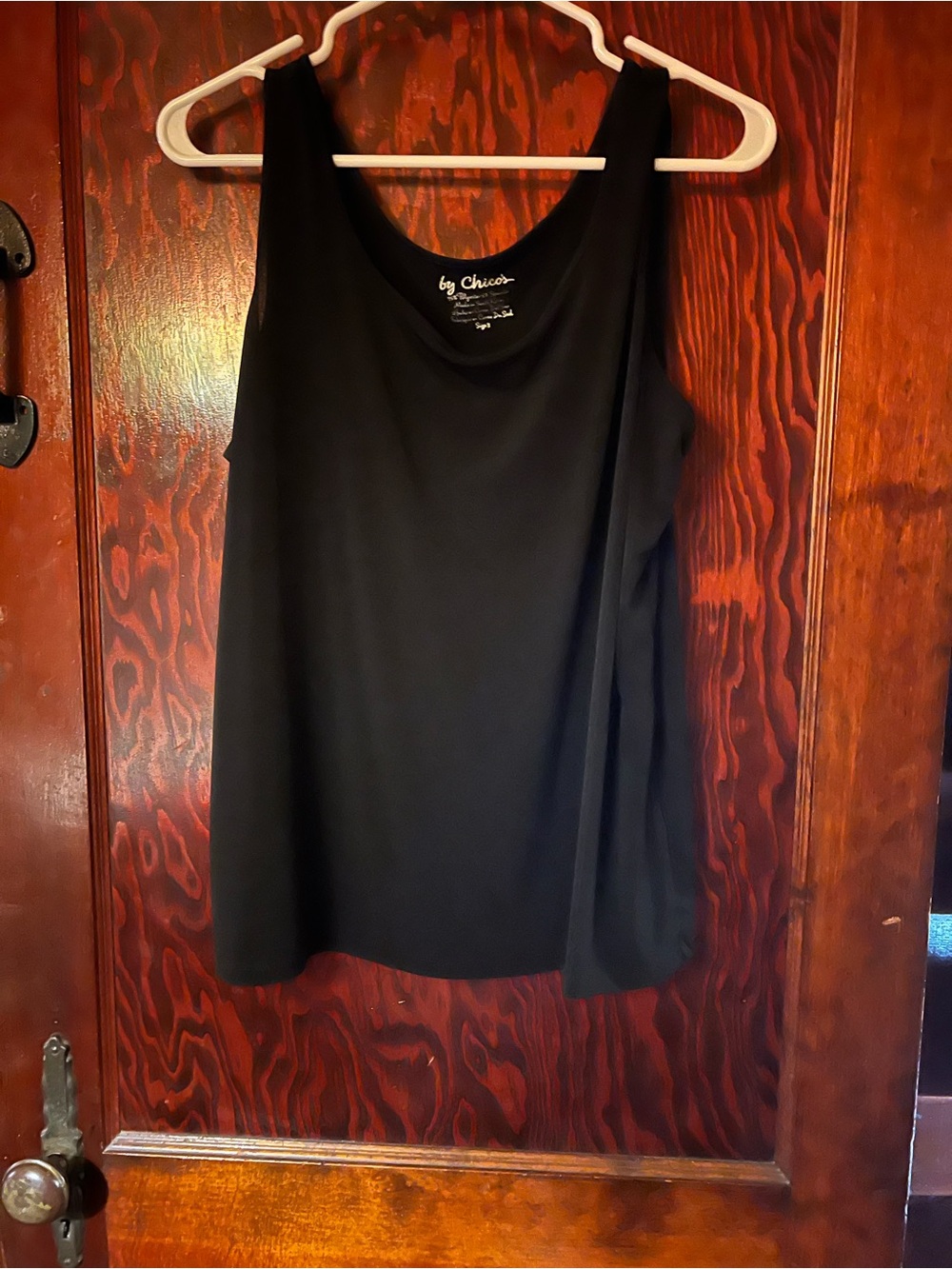 Chico's Black Scoop Neck Tank Top